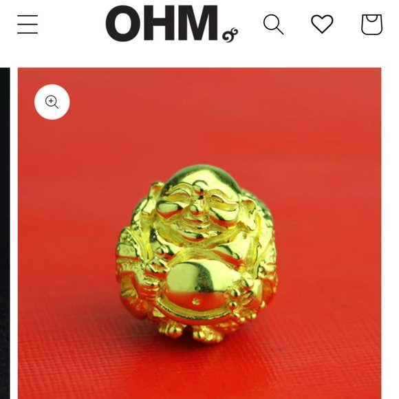 OHM BEADS Golden Budai Bead - Limited Edition - Picture 10 of 10